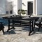 Flash Furniture Tolleson 7 Pc Adirondack Set w/72-in Rectangle Recycled HDPE Table and 6 Chairs w/Cupholders, Blk LE-HMP-158-2037-BLK-GG - alternate 6